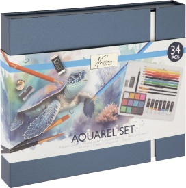 Set aquarel 34piese, Grafix