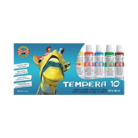 Tempera set 10 culori, 16ml, Girafa, Koh-I-Noor - Img 1