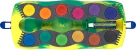 Acuarele Faber-Castell 12 culori Connector motiv dinozauri - Img 2