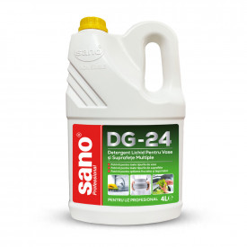 Detergent lichid pentru vase si suprafete, Sano DG-24, 4L