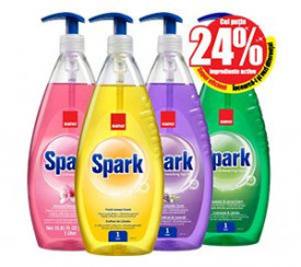 Detergent vase cu pompita Sano Spark 700ml - Img 1