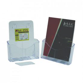 Display plastic A4, pentru brosuri, de birou/perete, KEJEA - Img 1