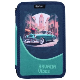 Penar neechipat Herlitz, 3 fermoare, motiv Havana