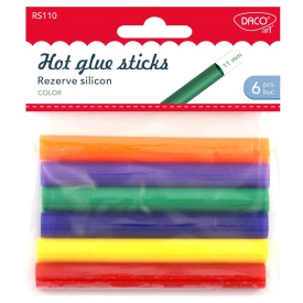 Rezerve silicon glitter 11mm, 6/set, Daco RS110