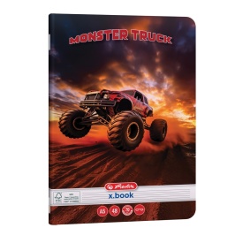 Set 10 caiete A5, 48file, dictando, Herlitz motiv MonsterTruck - Img 3