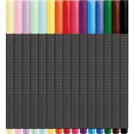 Set 15 bucati linere 0.4mm Faber Castell in cutie metal - Img 2