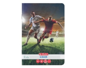 Set 5 caiete A4, 80file, matematica, Herlitz motiv Fotbal - Img 1