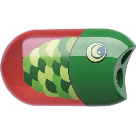 Ascutitoare dubla, cu container si radiera, Faber-Castell - Img 2