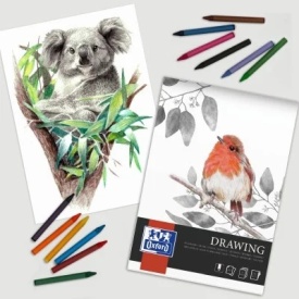 Bloc desen Drawing A4, 25 file, hartie 200g/mp, colectia Oxford Artistic - Img 2