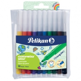 Carioca Colorella Star Pelikan C303, corp triunghiular, 10/set
