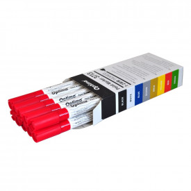 Set 10buc marker cu vopsea, varf subtire 1-2mm, Optima 3713 - Img 6