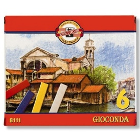Set creta uleioasa GIOCONDA 6 cul patrata