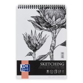 Bloc desen Sketching A4 cu spira dubla, 50 file, 130g/mp, colectia Oxford Artistic