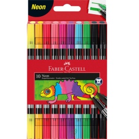 Carioca Faber Castell 10/set neon, cu 2 varfuri 151109