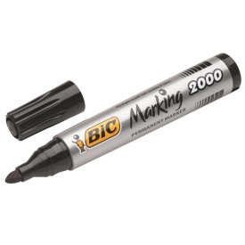 Permanent marker varf rotund Bic 2000 - Img 3