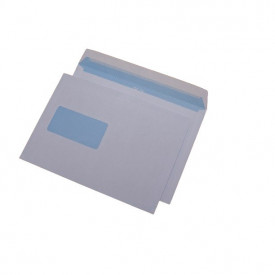 Plic LC5 162x229mm, cu fereastra stanga 45x90, siliconic, 500buc/cut