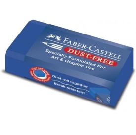 Radiera dust free, art&graphic albastra, Faber-Castell, 187170