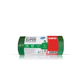 Saci menaj 35L super rezistenti 50x70cm, Optima, 15buc/rola - Img 2