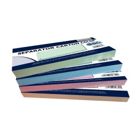 Separator carton pentru biblioraft, 105x240mm, 100/set, Paperland
