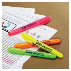 Textmarker Amos Dry, varf uscat rotund, culori fluorescente - Img 5