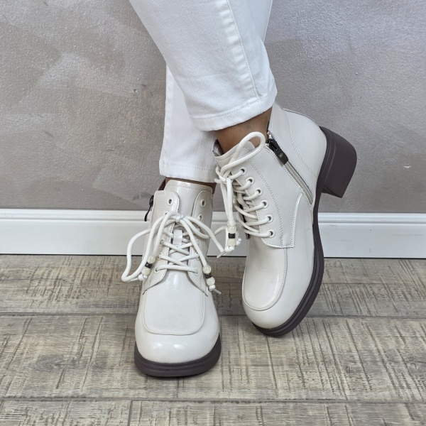 Botine/Ghete dama piele naturala ANNA VIOTTI GD2593 - Img 3