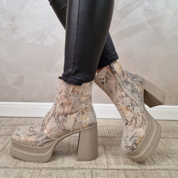 Botine/Ghete dama piele naturala MANOS.RO BT322 - Img 4