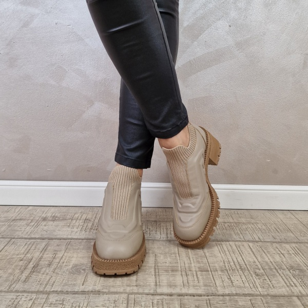 Ghete casual dama Piele naturala MANOS.RO GD2115 - Img 2