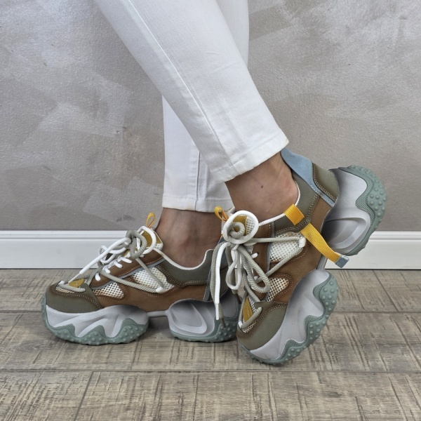MANOS.RO Pantofi dama casual sport piele naturala FEEL PS750 - Img 5