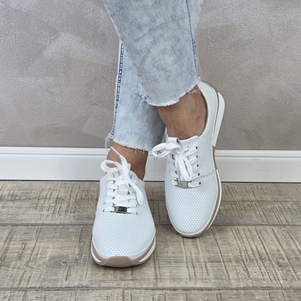 MANOS.RO Pantofi dama casual sport piele naturala FILIPPO PC2396 - Img 2
