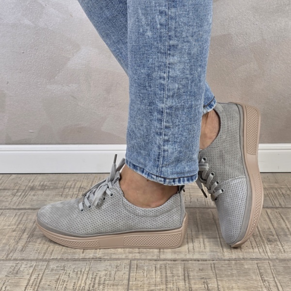 MANOS.RO Pantofi dama casual sport piele naturala FILIPPO PC2430 - Img 3