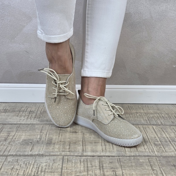 MANOS.RO Pantofi dama casual sport piele naturala FILIPPO PS753 - Img 3