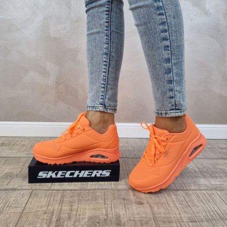 MANOS.RO PANTOFI DAMA SPORT SKECHERS® UNO 73667 ORG