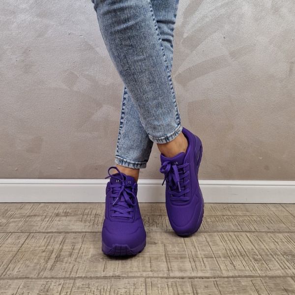 MANOS.RO Pantofi dama sport Skechers® Uno 73667 PUR - Img 10