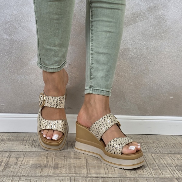 MANOS.RO Sandale dama piele naturala GOLD DEER SP889 - Img 3