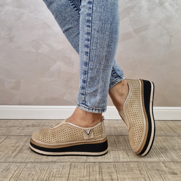 Pantofi casual/sport dama MANOS.RO piele naturala PC2212 - Img 4