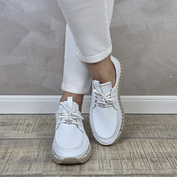 Pantofi casual/sport dama MANOS.RO piele naturala PS732 - Img 2