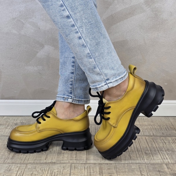 Pantofi dama casual FORMAZIONE piele naturala PC2343 - Img 5