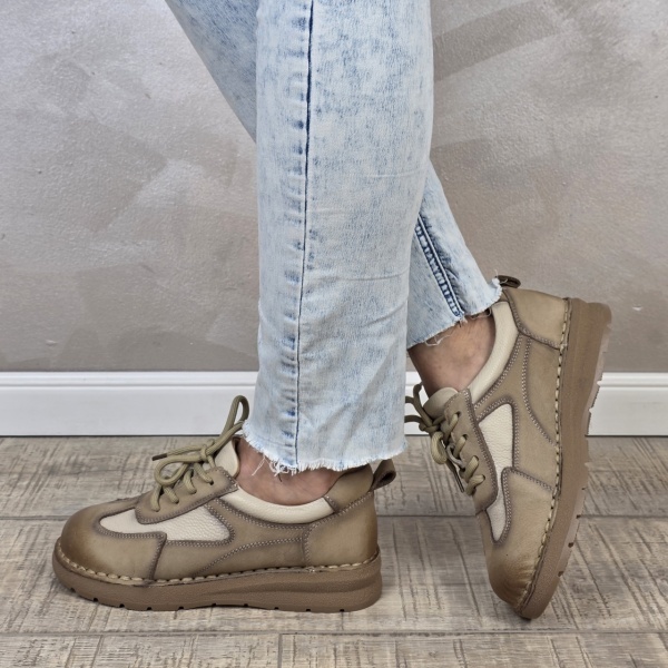 Pantofi dama casual Franco piele naturala PC2347 - Img 2