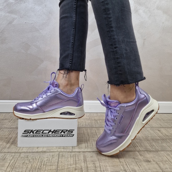 Pantofi dama sport SKECHERS UNO - METALLIXS 177109 LAV - Img 13