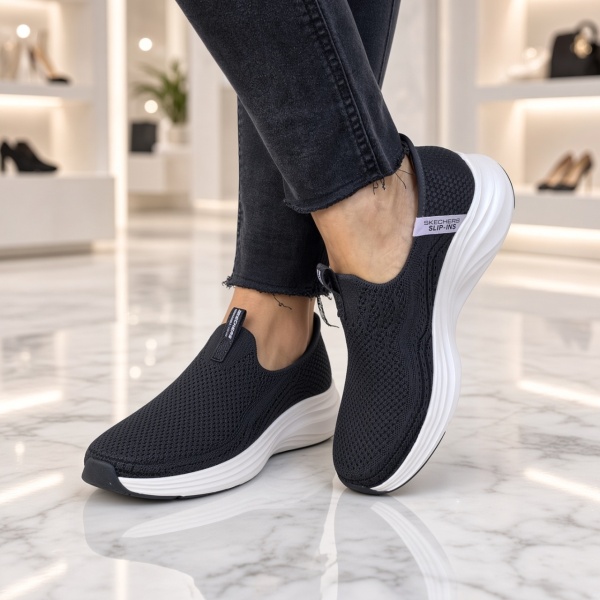 Pantofi dama sport Skechers VAPOR FOAM-LUXE BREEZE 150408 BLK - Img 7