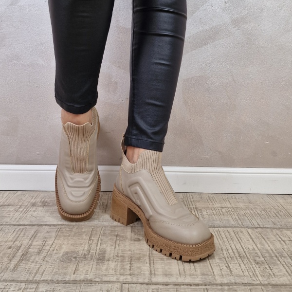Ghete casual dama Piele naturala MANOS.RO GD2115 - Img 3