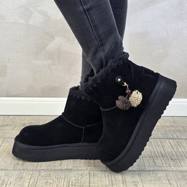 MANOS.RO Ghete/Pantofi dama piele naturala Water Repellent ANA VIOTTI GD2626 - Img 4