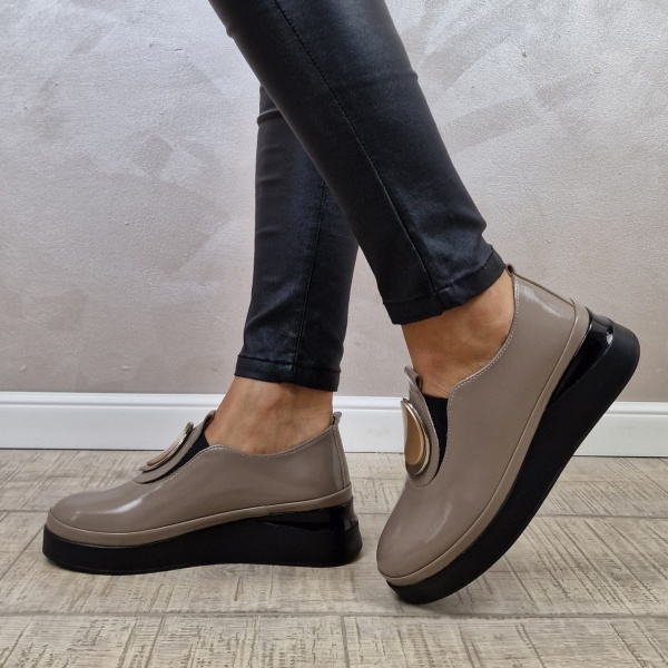 MANOS.RO Pantofi casual dama piele naturala PC1916 - Img 3