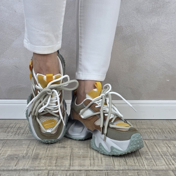 MANOS.RO Pantofi dama casual sport piele naturala FEEL PS750 - Img 2