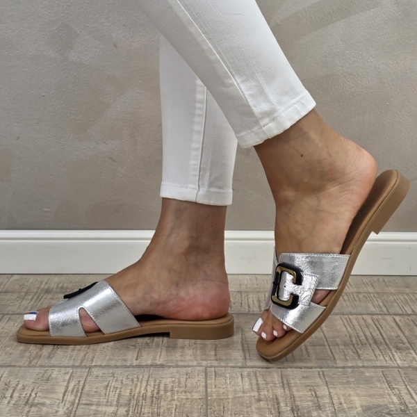 MANOS.RO Papuci dama piele naturala GOLD DEER SV1639 - Img 4