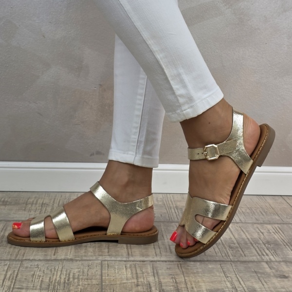 MANOS.RO Sandale dama piele naturala GOLD DEER SV1616 - Img 4