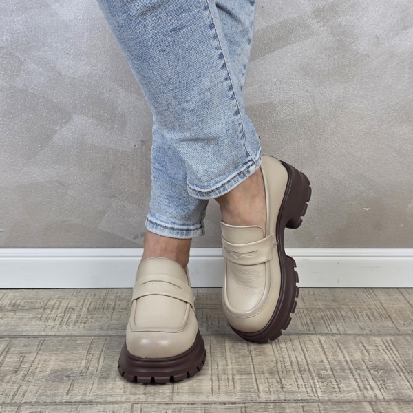 Pantofi dama casual FORMAZIONE piele naturala PC2364 - Img 2