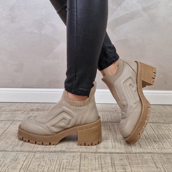 Ghete casual dama Piele naturala MANOS.RO GD2115 - Img 4