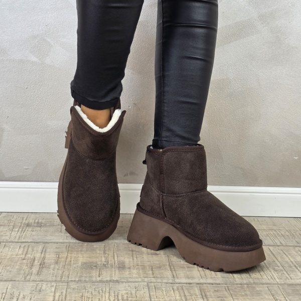 MANOS.RO Ghete dama piele naturala Water Repellent ANA VIOTTI GD2341 - Img 3