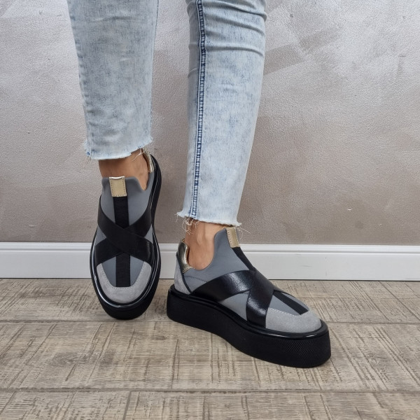 MANOS.RO Pantofi casual dama piele naturala PC1690 - Img 3